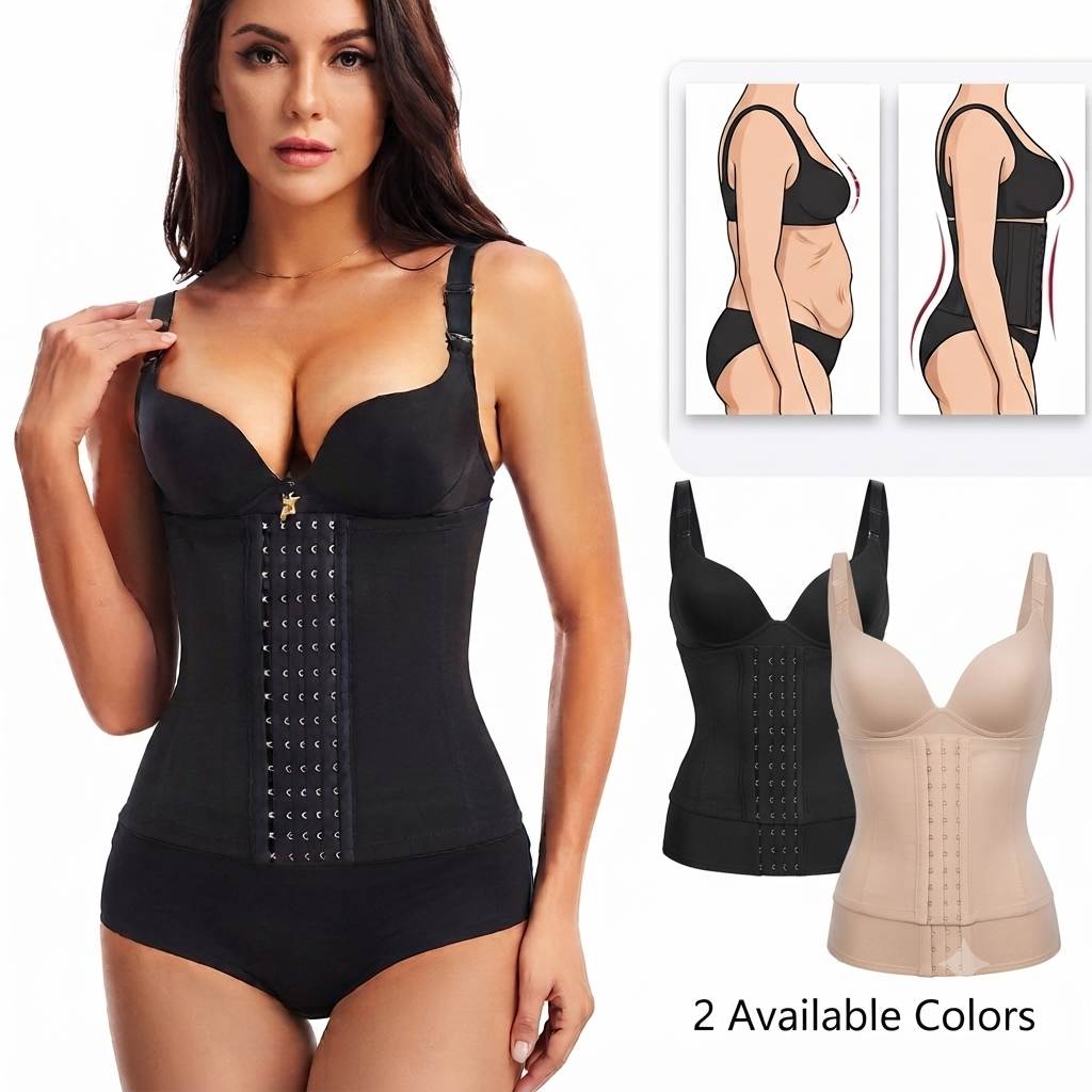 TrueTone Waist Trainer Corset, adjustable closure detail